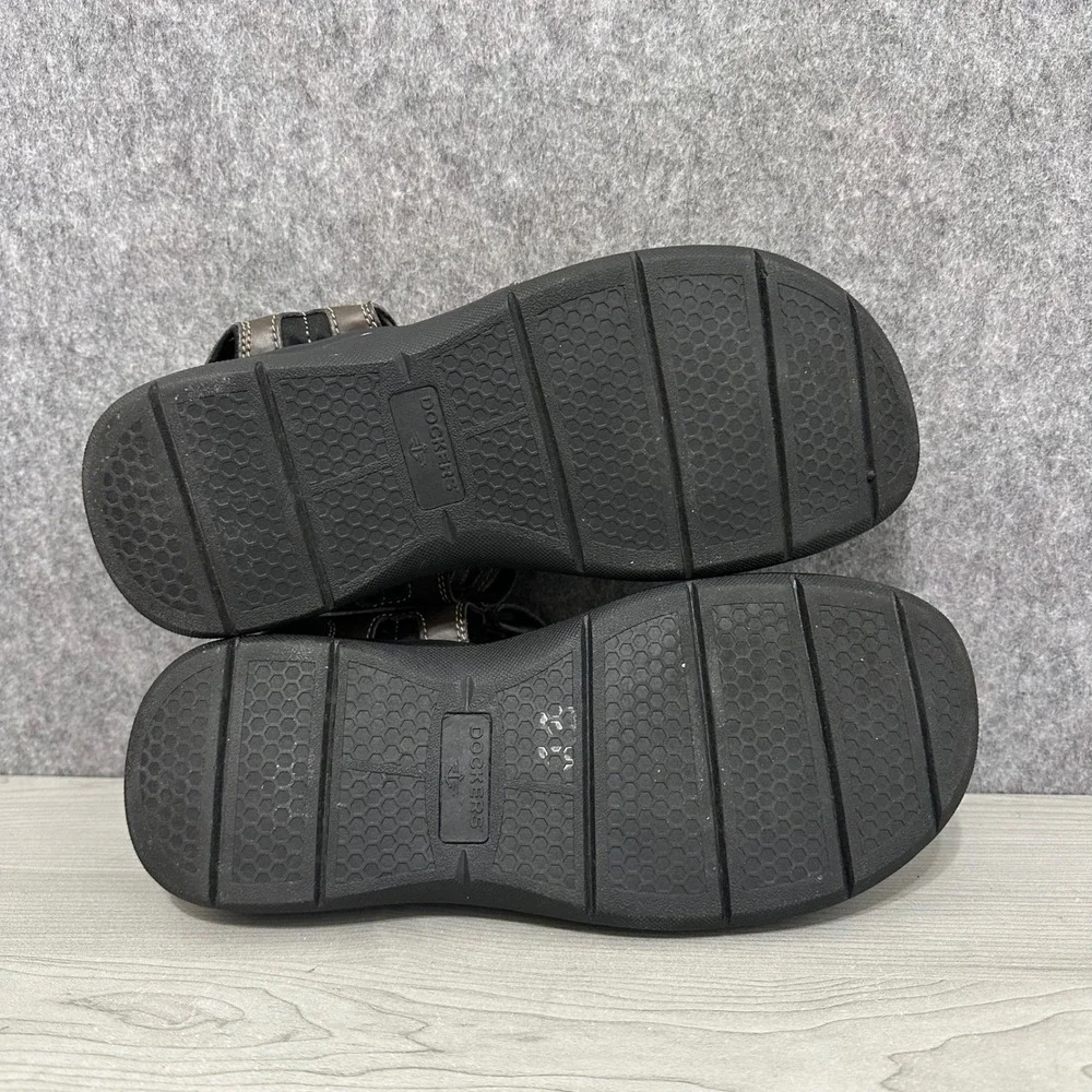Dockers Mens Outdoor Sport Sandals Brown Adjustable Straps Size 10‎